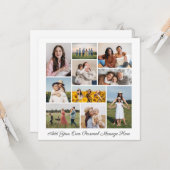 独自の10枚のフォトコラージュのグリーティングカードを作成する カード (正面/裏面インサイチュ)