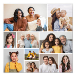 独自の10枚のフォトコラージュの写真を作成する フォトプリント           