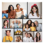 独自の10枚のフォトコラージュの写真を作成する フォトプリント            (正面)