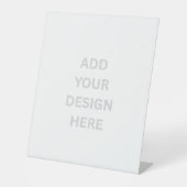 独自の10" X 12"ペデスタル記号を作成する 台座サイン (正面)