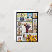 独自の11フォトコラージフラットを作成 カード (正面/裏面インサイチュ)