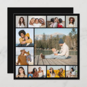 独自の11フォトコラージフラットカードの作成 (正面/裏面)