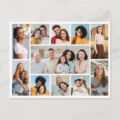 独自の11フォトコラージポストカードの作成 ポストカード (正面)