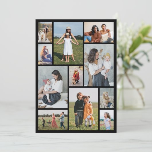 独自の11フォトコラージュあいさつを作成する カード (スタンド正面)