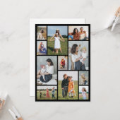 独自の11フォトコラージュあいさつを作成する カード (正面/裏面インサイチュ)