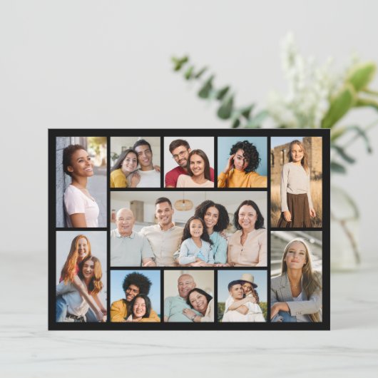 独自の11フォトコラージュあいさつを作成する カード (スタンド正面)