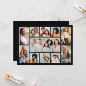 独自の11フォトコラージュあいさつを作成する カード (正面/裏面インサイチュ)