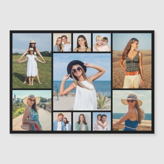 独自の11フォトコラージュ磁気カードの作成 (正面)