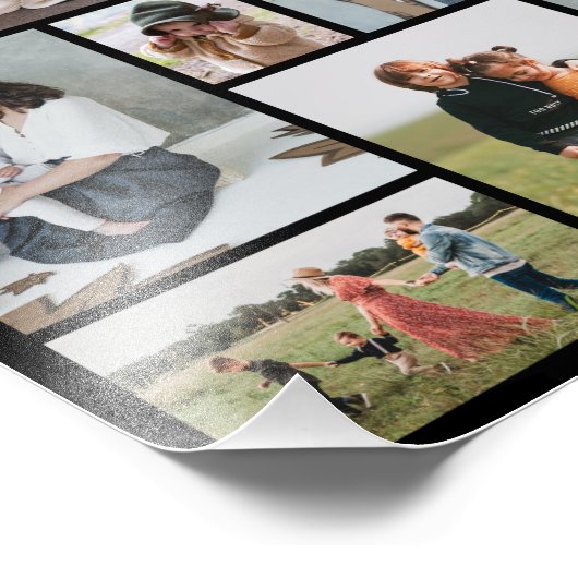 独自の11枚のフォトコラージュの写真を作成する フォトプリント (角)