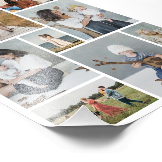 独自の11枚のフォトコラージュの写真を作成する フォトプリント (角)