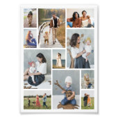 独自の11枚のフォトコラージュの写真を作成する フォトプリント (正面)