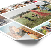 独自の11枚のフォトコラージュの写真を作成する フォトプリント            (角)