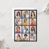 独自の12フォトコラージグリーティングを作成する カード (正面/裏面インサイチュ)