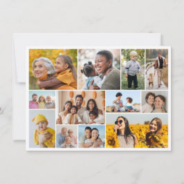独自の12フォトコラージグリーティングを作成する カード