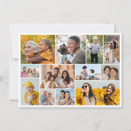 独自の12フォトコラージグリーティングを作成する カード