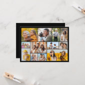 独自の12フォトコラージグリーティングを作成する カード (正面/裏面インサイチュ)