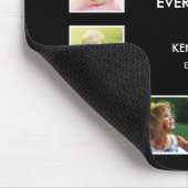 独自の12フォトコラージフレームブラックを作成 マウスパッド (コーナー)