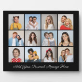 独自の12フォトコラージュを作成するあいさつ文を追加 フォトプラーク (正面)