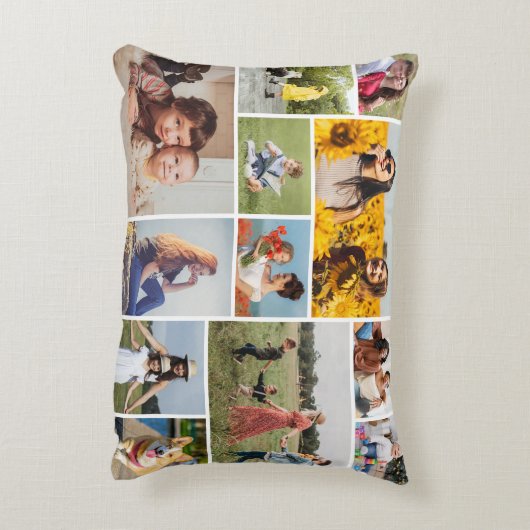 独自の12フォトコラージュを作成 アクセントクッション (裏面(縦))