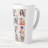 独自の12フォトコラージュを作成 カフェラテマグ (右アングル)