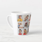 独自の12フォトコラージュを作成 カフェラテマグ (左アングル)