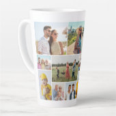 独自の12フォトコラージュを作成 カフェラテマグ (左アングル)