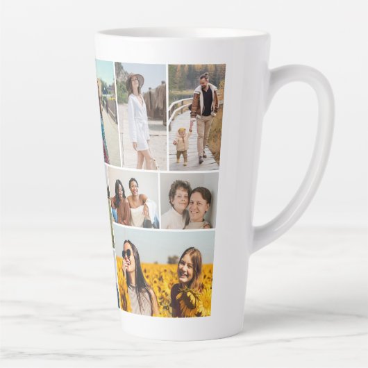 独自の12フォトコラージュを作成 カフェラテマグ (右)