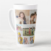 独自の12フォトコラージュを作成 カフェラテマグ (左アングル)