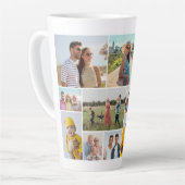 独自の12フォトコラージュを作成 カフェラテマグ (左アングル)