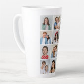 独自の12フォトコラージュを作成 カフェラテマグ (左アングル)