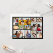 独自の12フォトコラージュを作成 カード (正面/裏面インサイチュ)