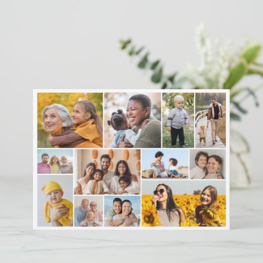 独自の12フォトコラージュを作成 カード (スタンド正面)