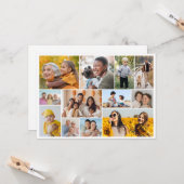 独自の12フォトコラージュを作成 カード (正面/裏面インサイチュ)