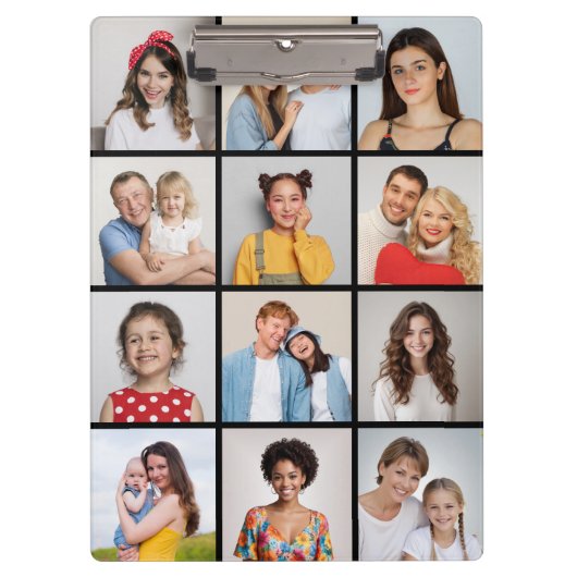 独自の12フォトコラージュを作成 クリップボード (正面)