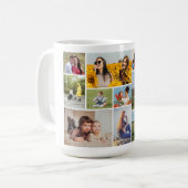 独自の12フォトコラージュを作成 コーヒーマグカップ (正面左)