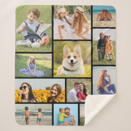 独自の12フォトコラージュを作成 シェルパブランケット