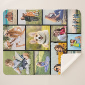 独自の12フォトコラージュを作成 シェルパブランケット (正面(横))