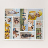 独自の12フォトコラージュを作成 ジグソーパズル (横)