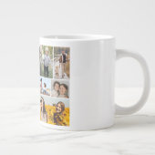 独自の12フォトコラージュを作成 ジャンボコーヒーマグカップ (右)