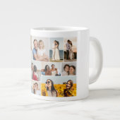 独自の12フォトコラージュを作成 ジャンボコーヒーマグカップ (正面右)