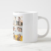 独自の12フォトコラージュを作成 ジャンボコーヒーマグカップ (右)