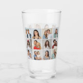 独自の12フォトコラージュを作成 タンブラーグラス (裏面)