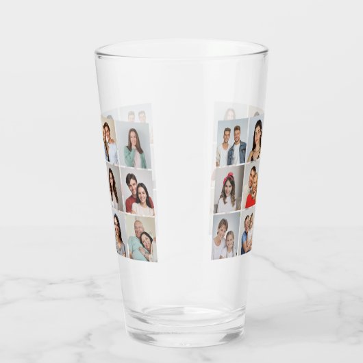 独自の12フォトコラージュを作成 タンブラーグラス (右)