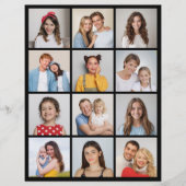 独自の12フォトコラージュを作成 チラシ (正面)