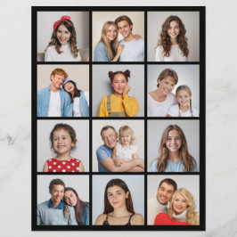 独自の12フォトコラージュを作成 チラシ