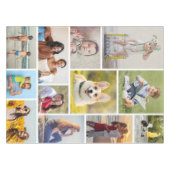 独自の12フォトコラージュを作成 テーブルクロス (正面(横))