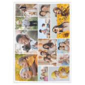 独自の12フォトコラージュを作成 テーブルクロス (正面)