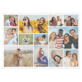 独自の12フォトコラージュを作成 テーブルクロス