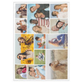 独自の12フォトコラージュを作成 テーブルクロス (正面)