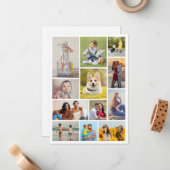 独自の12フォトコラージュを作成 ノートカード (正面/裏面インサイチュ)